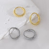 Wholesale Copper Geometric Hoop Earrings Simple Style Goldplated For Men And Women