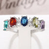 Wholesale Copper Geometric Inlaid Zircon Women's Bracelet And Ring