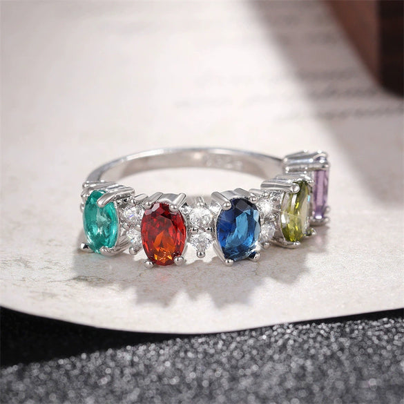 Wholesale Copper Geometric Inlaid Zircon Women's Bracelet And Ring