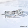 Wholesale Copper Geometric Inlaid Zircon Women's Ring