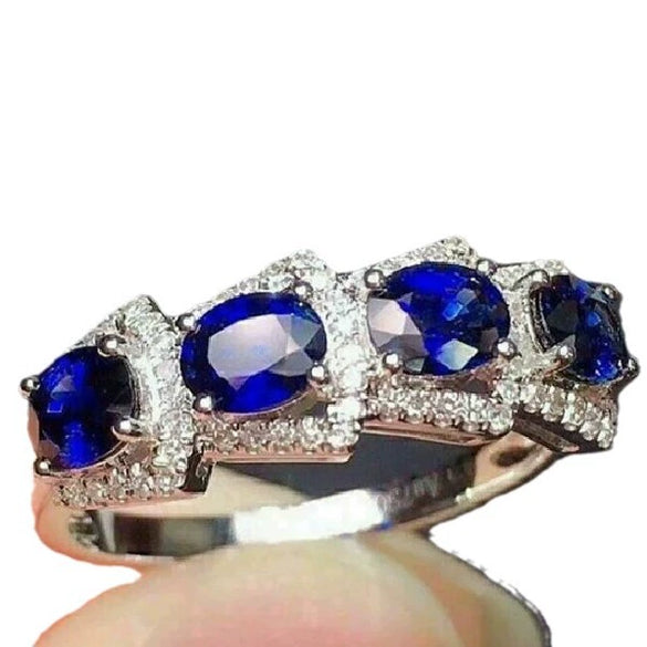 Wholesale Copper Geometric Inlaid Zircon Women's Ring