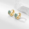 Wholesale Copper Geometric Inlaid Zircon Women's Small Square Earrings Light Luxury Simple Fashion