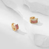 Wholesale Copper Geometric Inlaid Zircon Women's Small Square Earrings Light Luxury Simple Fashion