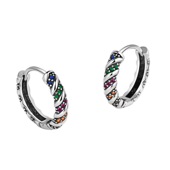 Wholesale Copper Geometric Irregular Men's Ear Studs With Electroplating Treatment