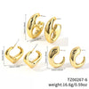 Wholesale Copper Geometric Irregular Women's Earrings Threepiece Set Retro Highend Allmatch Niche Exquisite