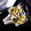 Wholesale Copper Geometric Luxury Ring With Round Zircon For Women