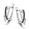Wholesale Copper Geometric Microinlaid Zircon Earring Buckles For Women
