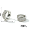 Wholesale Copper Geometric Microinlaid Zircon Earrings For Women