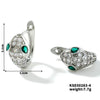 Wholesale Copper Geometric Microinlaid Zircon Earrings For Women