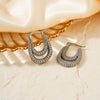 Wholesale Copper Geometric Microinlaid Zircon Earrings For Women