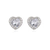 Wholesale Copper Geometric Micropaved Love Earrings For Women Retro Highend Style