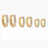 Wholesale Copper Geometric Micropaved Zircon Earrings For Women