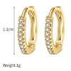 Wholesale Copper Geometric Micropaved Zircon Earrings For Women