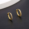 Wholesale Copper Geometric Micropaved Zircon Earrings For Women