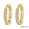 Wholesale Copper Geometric Micropaved Zircon Earrings For Women