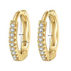 Wholesale Copper Geometric Micropaved Zircon Earrings For Women
