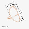Wholesale Copper Geometric Minimalist Ring Electroplated For Women