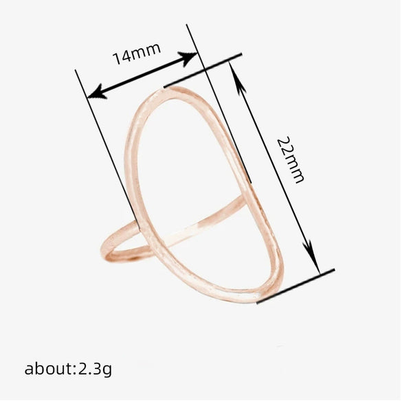 Wholesale Copper Geometric Minimalist Ring Electroplated For Women