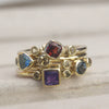Wholesale Copper Geometric Multicolor Ring With Zirconia For Women