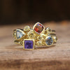 Wholesale Copper Geometric Multicolor Ring With Zirconia For Women