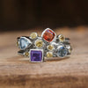 Wholesale Copper Geometric Multicolor Ring With Zirconia For Women