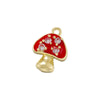 Wholesale Copper Geometric Oil Dripping Mushroom Pendant Jewelry For Women
