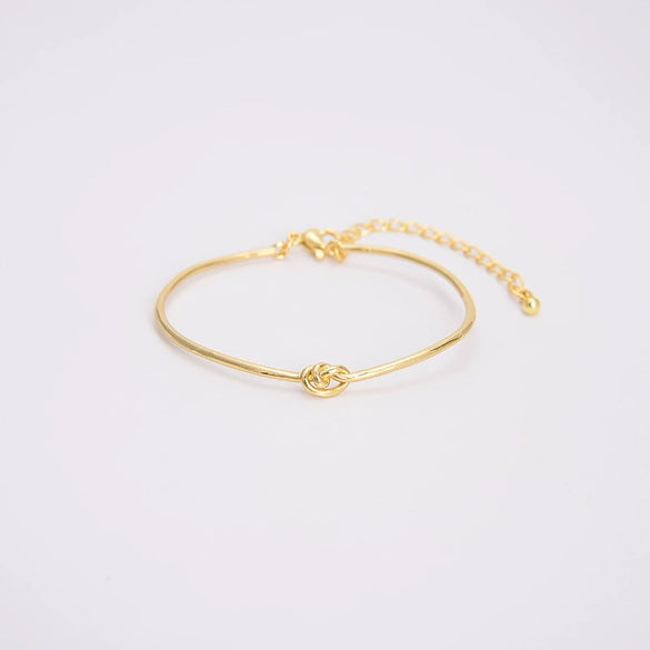 Wholesale Copper Geometric Opening Bracelet For Women 18K Gold Plated