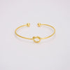 Wholesale Copper Geometric Opening Bracelet For Women 18K Gold Plated