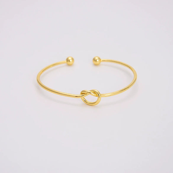 Wholesale Copper Geometric Opening Bracelet For Women 18K Gold Plated