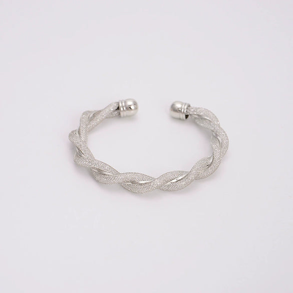Wholesale Copper Geometric Opening Bracelet For Women 18K Gold Plated