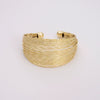 Wholesale Copper Geometric Opening Bracelet For Women 18K Gold Plated