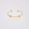 Wholesale Copper Geometric Opening Bracelet For Women 18K Gold Plated