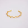 Wholesale Copper Geometric Opening Bracelet For Women 18K Gold Plated