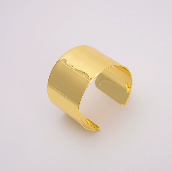 Wholesale Copper Geometric Opening Bracelet For Women 18K Gold Plated