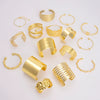 Wholesale Copper Geometric Opening Bracelet For Women 18K Gold Plated