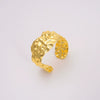 Wholesale Copper Geometric Opening Bracelet For Women 18K Gold Plated