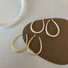 Wholesale Copper Geometric Oval Gold Plated Earrings For Women
