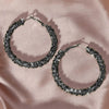 Wholesale Copper Geometric Particle Hoop Earrings For Women Electroplated Chic Style Jewelry