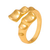 Wholesale Copper Geometric Personality Shaped Electroplated Ring