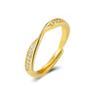 Wholesale Copper Geometric Retro Irregular Opening Adjustable Ring With Electroplating For Women