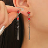 Wholesale Copper Geometric Rhinestone Earrings For Women Light Luxury Electroplated