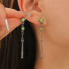 Wholesale Copper Geometric Rhinestone Earrings For Women Light Luxury Electroplated