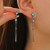 Wholesale Copper Geometric Rhinestone Earrings For Women Light Luxury Electroplated
