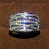 Wholesale Copper Geometric Ring For Women Fashion Ol Style With Zircon