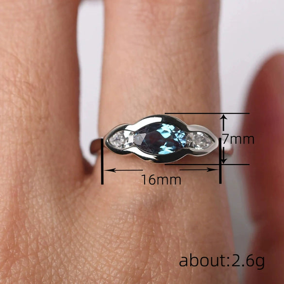 Wholesale Copper Geometric Ring For Women With Zirconia Design
