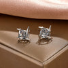 Wholesale Copper Geometric Square Earrings For Women With Electroplating Processing