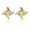 Wholesale Copper Geometric Square Earrings For Women With Electroplating Processing