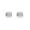 Wholesale Copper Geometric Square Microinlaid Zircon Electroplated Women's Earrings