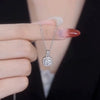 Wholesale Copper Geometric Square Pendant Necklace For Women With Diamond Design And Box Chain Light Luxury Style
