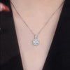 Wholesale Copper Geometric Square Pendant Necklace For Women With Diamond Design And Box Chain Light Luxury Style